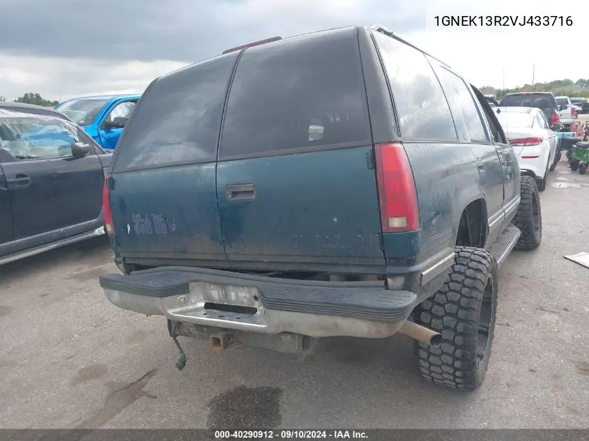 1997 Chevrolet Tahoe K1500 VIN: 1GNEK13R2VJ433716 Lot: 40290912