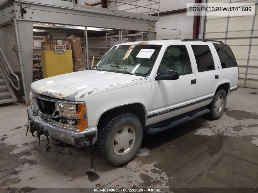 1998 Chevrolet Tahoe Ls VIN: 1GNEK13R1WJ341689 Lot: 40148639