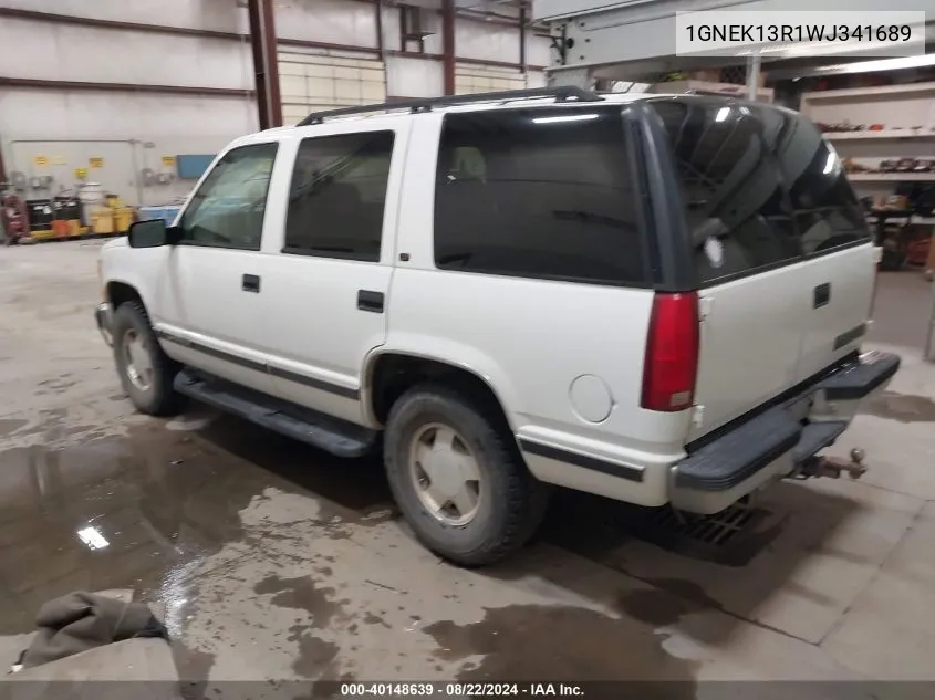 1998 Chevrolet Tahoe Ls VIN: 1GNEK13R1WJ341689 Lot: 40148639