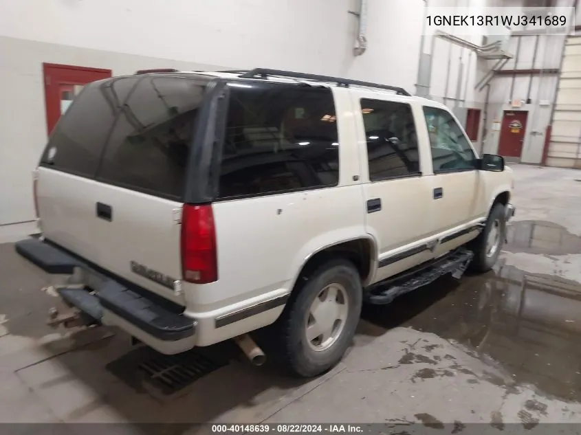 1998 Chevrolet Tahoe Ls VIN: 1GNEK13R1WJ341689 Lot: 40148639