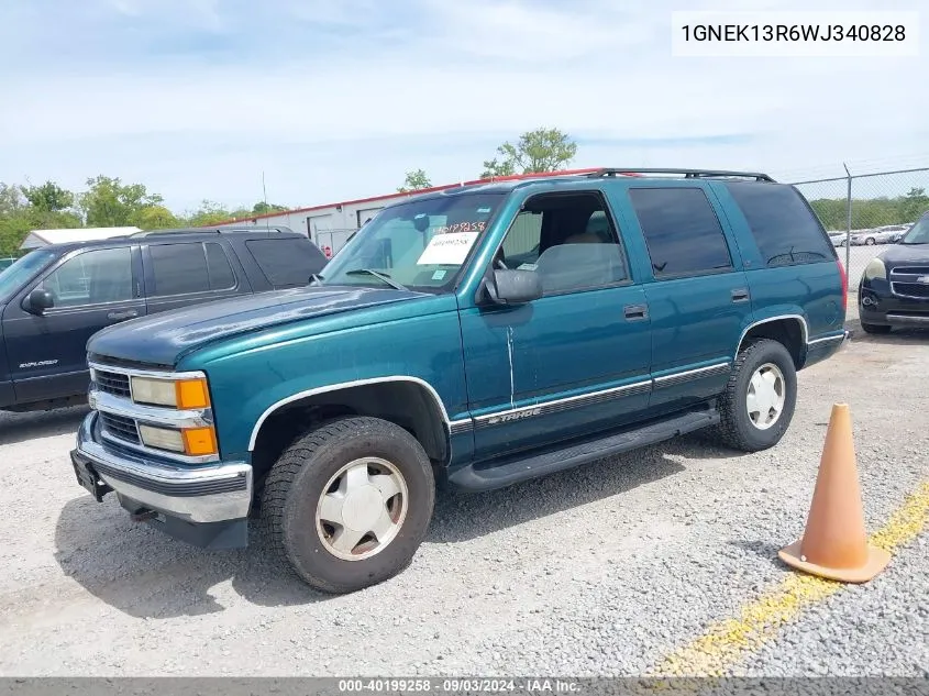 1998 Chevrolet Tahoe Ls VIN: 1GNEK13R6WJ340828 Lot: 40199258