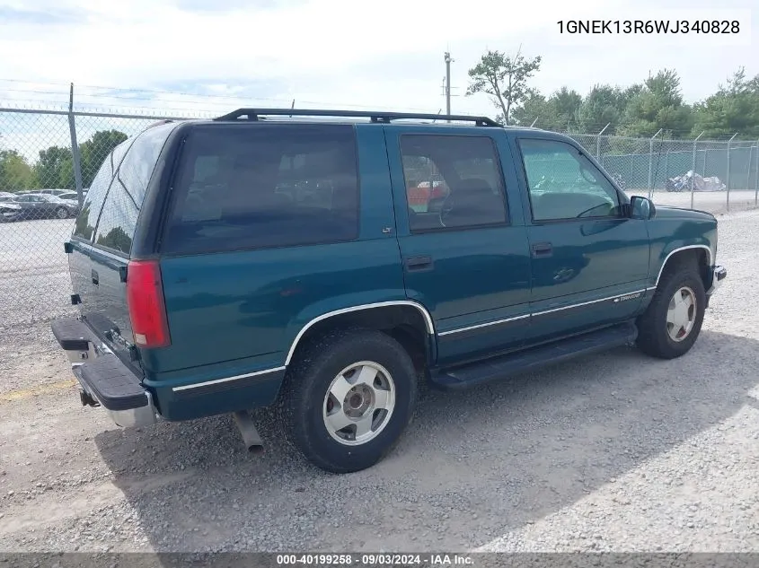 1GNEK13R6WJ340828 1998 Chevrolet Tahoe Ls