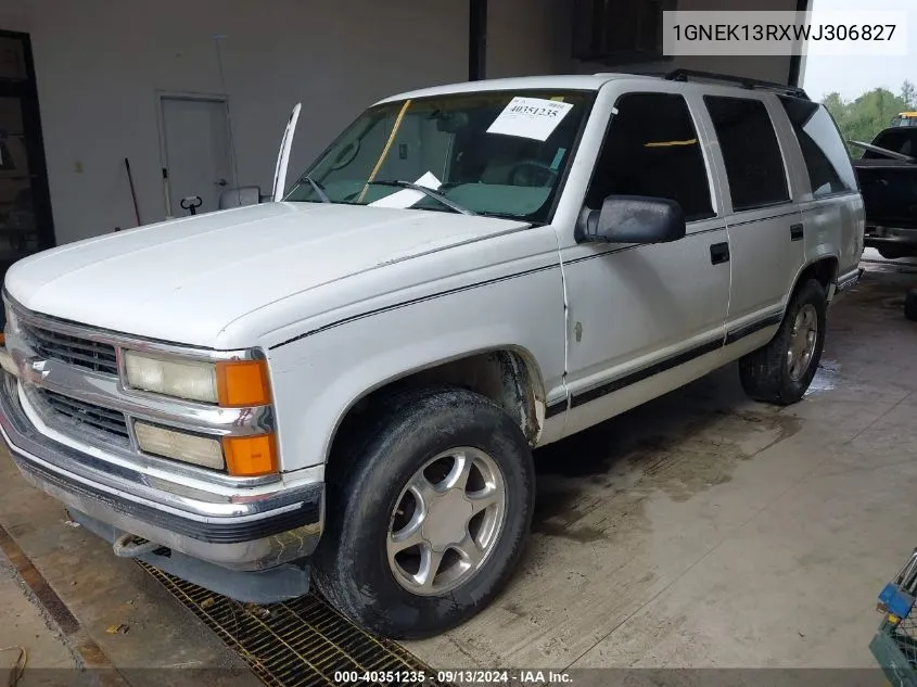 1998 Chevrolet Tahoe Ls VIN: 1GNEK13RXWJ306827 Lot: 40351235