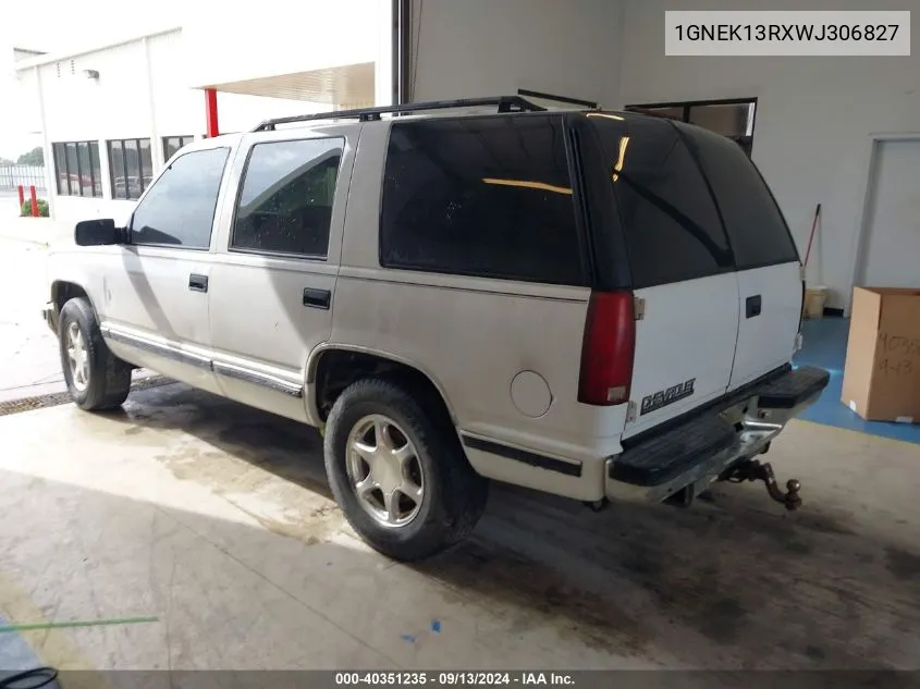 1998 Chevrolet Tahoe Ls VIN: 1GNEK13RXWJ306827 Lot: 40351235