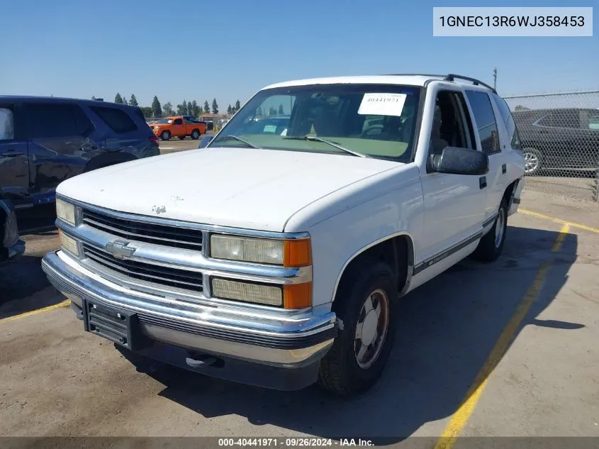 1GNEC13R6WJ358453 1998 Chevrolet Tahoe Ls