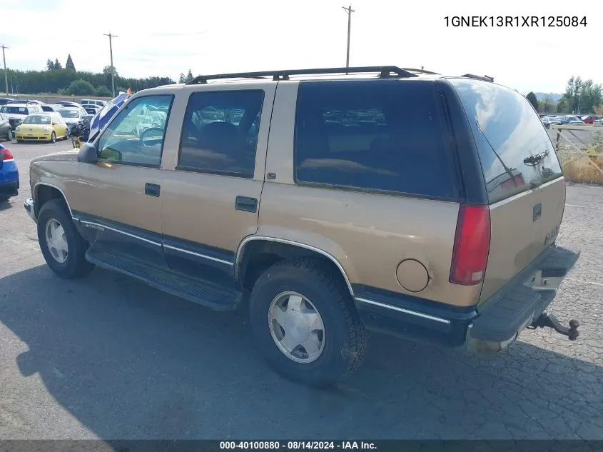 1999 Chevrolet Tahoe Ls VIN: 1GNEK13R1XR125084 Lot: 40100880