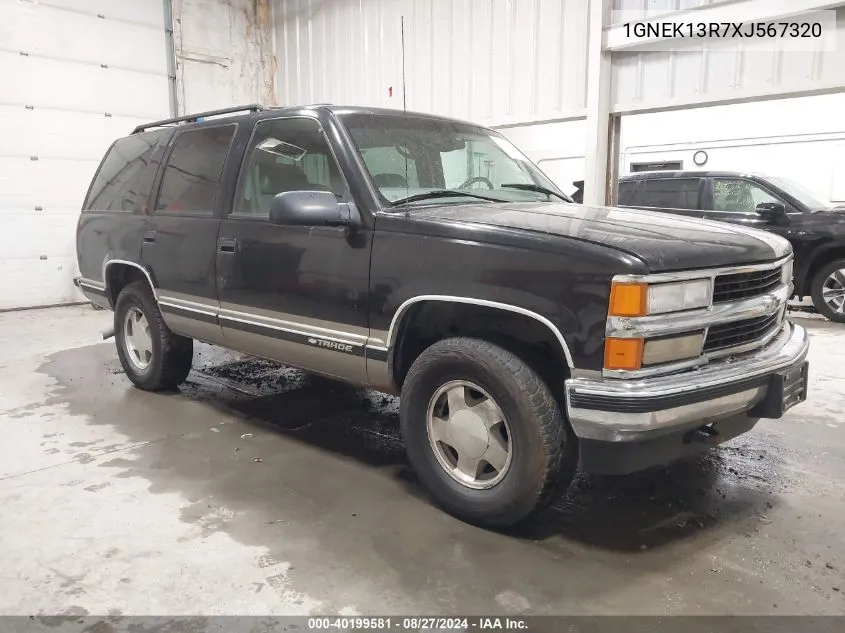 1GNEK13R7XJ567320 1999 Chevrolet Tahoe Ls