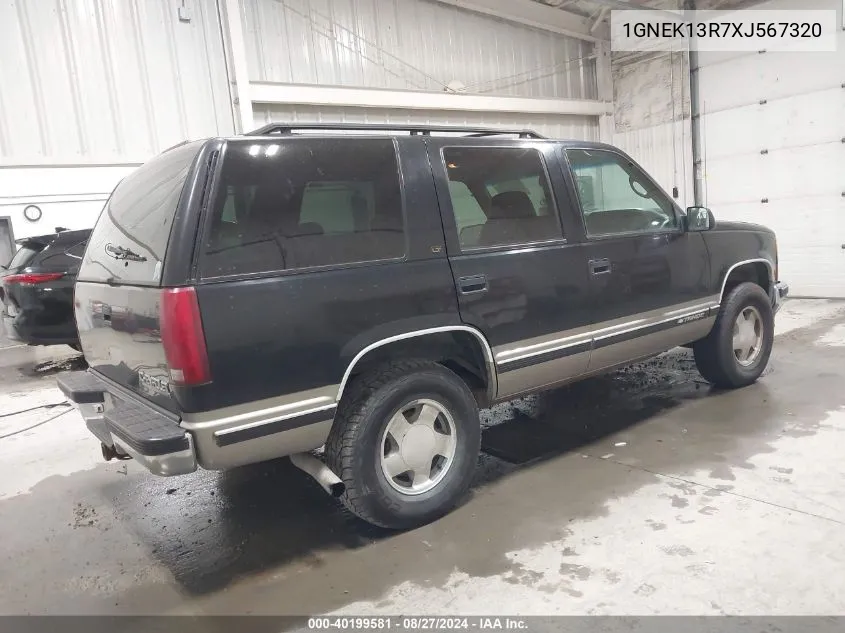 1GNEK13R7XJ567320 1999 Chevrolet Tahoe Ls