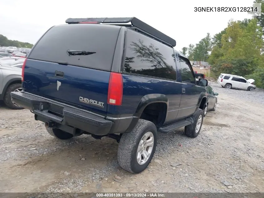 3GNEK18R2XG128214 1999 Chevrolet Tahoe