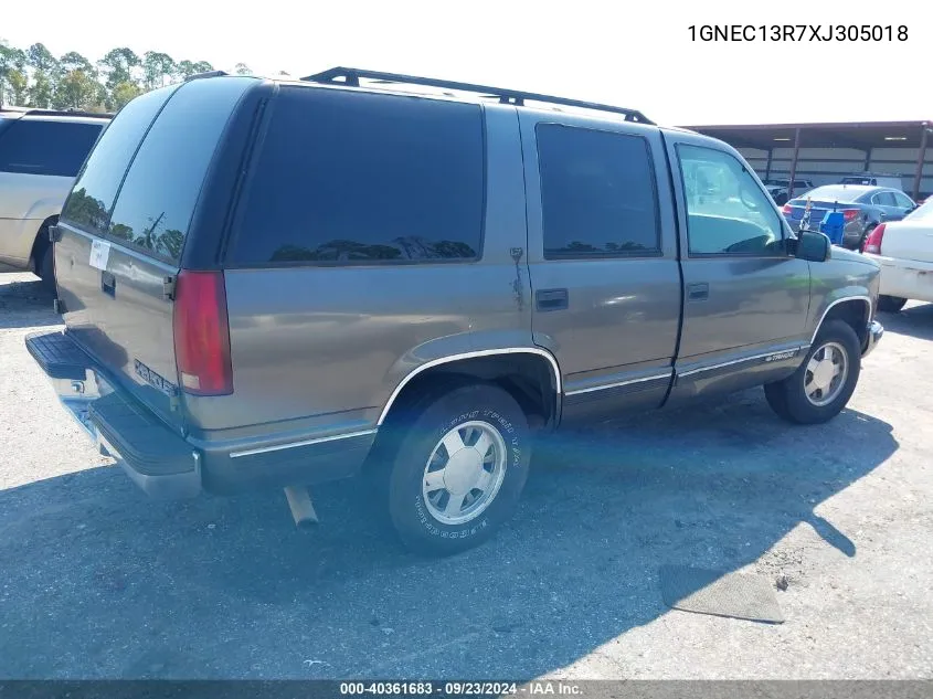 1999 Chevrolet Tahoe Ls VIN: 1GNEC13R7XJ305018 Lot: 40361683