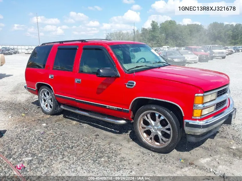 1GNEC13R8XJ321678 1999 Chevrolet Tahoe Lt