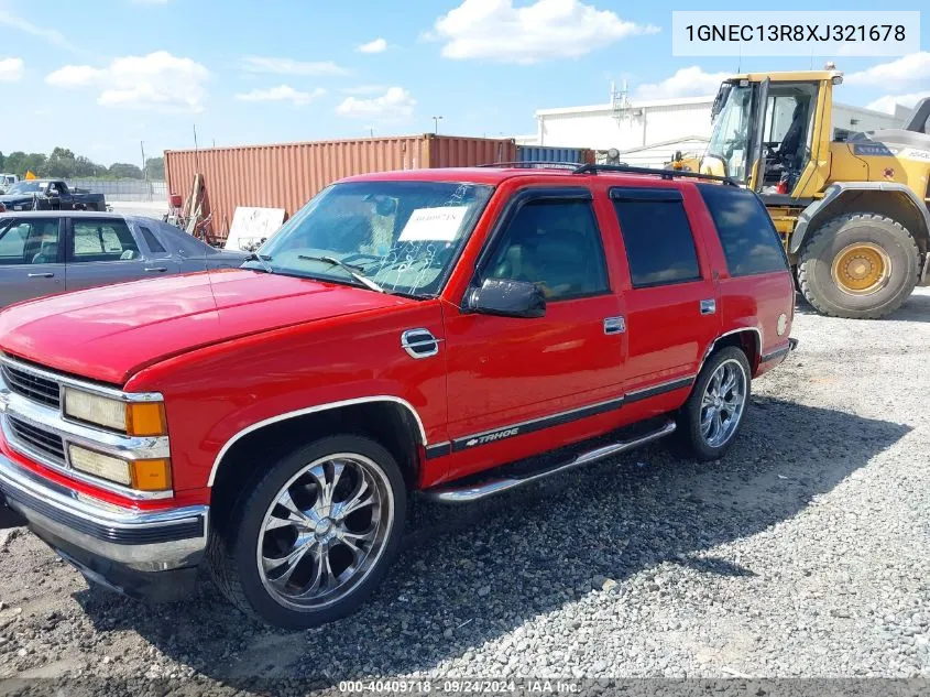 1GNEC13R8XJ321678 1999 Chevrolet Tahoe Lt