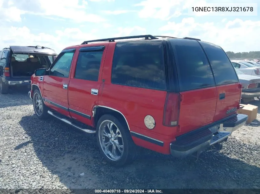 1GNEC13R8XJ321678 1999 Chevrolet Tahoe Lt