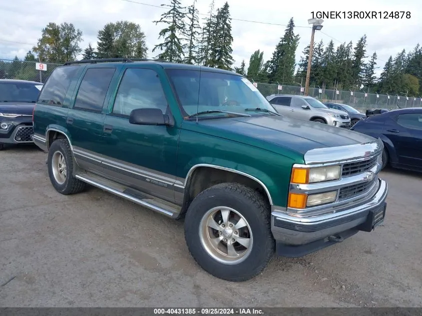 1999 Chevrolet Tahoe Lt VIN: 1GNEK13R0XR124878 Lot: 40431385