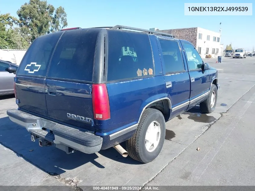 1GNEK13R2XJ499539 1999 Chevrolet Tahoe Ls