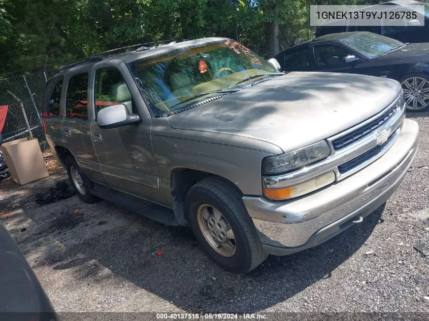 2000 Chevrolet Tahoe All New Lt VIN: 1GNEK13T9YJ126785 Lot: 40137518