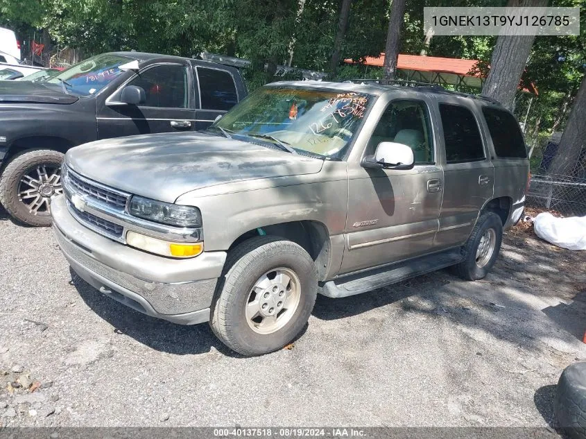 2000 Chevrolet Tahoe All New Lt VIN: 1GNEK13T9YJ126785 Lot: 40137518