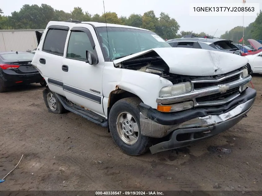 2000 Chevrolet Tahoe All New Ls VIN: 1GNEK13T7YJ208563 Lot: 40338547