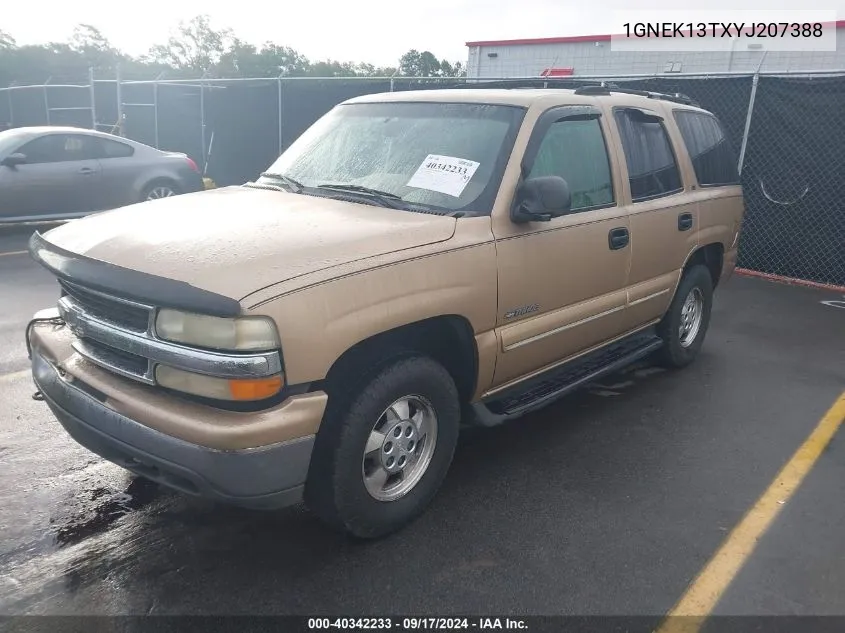 2000 Chevrolet Tahoe All New Ls VIN: 1GNEK13TXYJ207388 Lot: 40342233