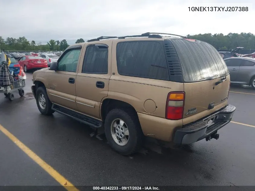 2000 Chevrolet Tahoe All New Ls VIN: 1GNEK13TXYJ207388 Lot: 40342233