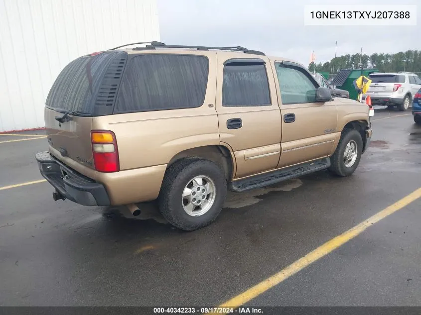 2000 Chevrolet Tahoe All New Ls VIN: 1GNEK13TXYJ207388 Lot: 40342233