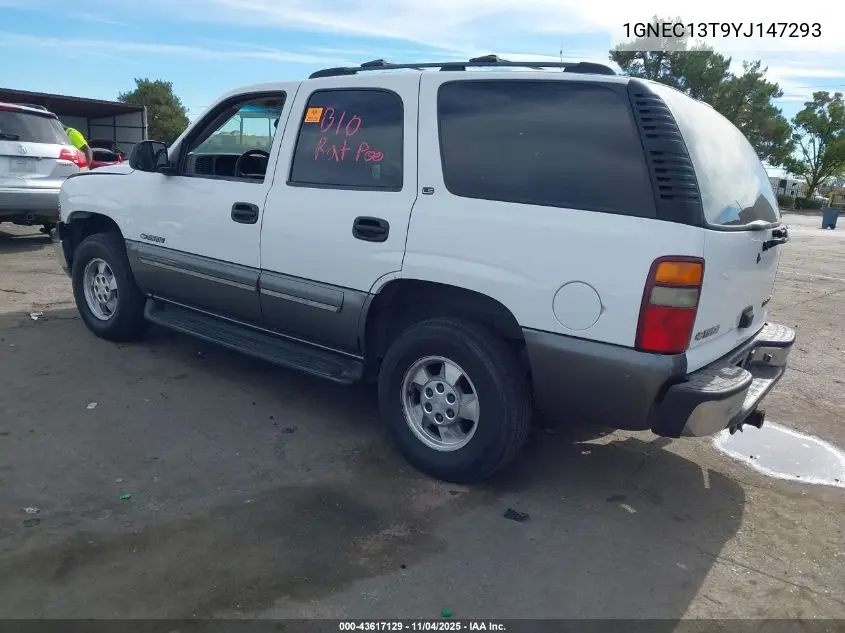 1GNEC13T9YJ147293 2000 Chevrolet Tahoe All New Ls
