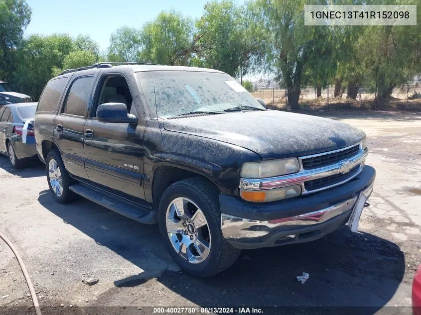 1GNEC13T41R152098 2001 Chevrolet Tahoe Lt