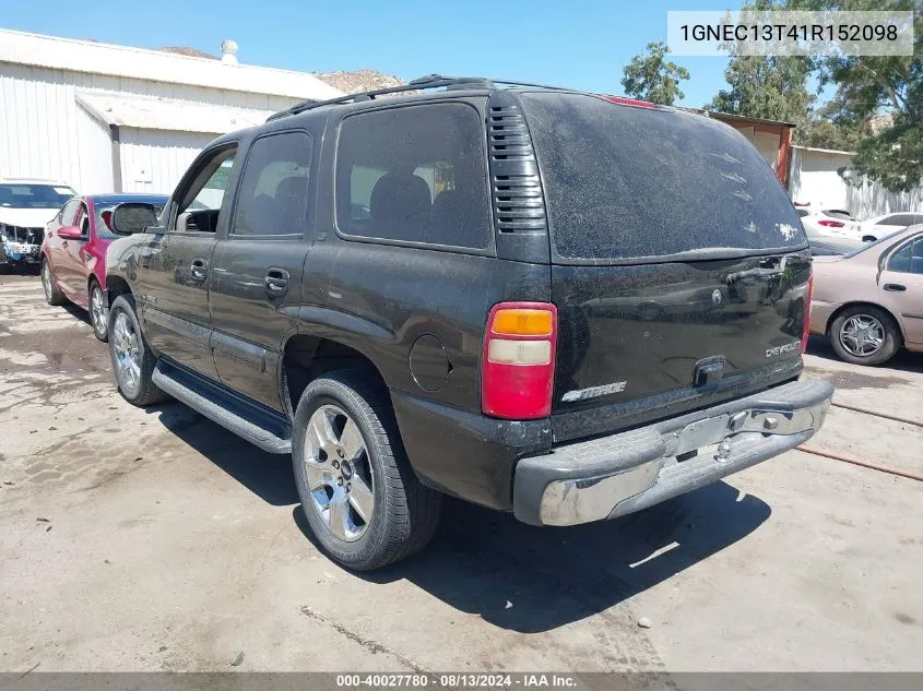 1GNEC13T41R152098 2001 Chevrolet Tahoe Lt