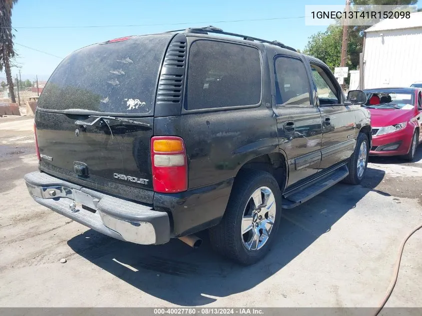 1GNEC13T41R152098 2001 Chevrolet Tahoe Lt