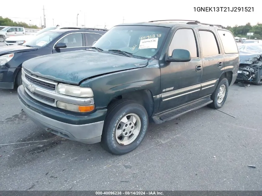 2001 Chevrolet Tahoe Lt VIN: 1GNEK13T21J291521 Lot: 40096238