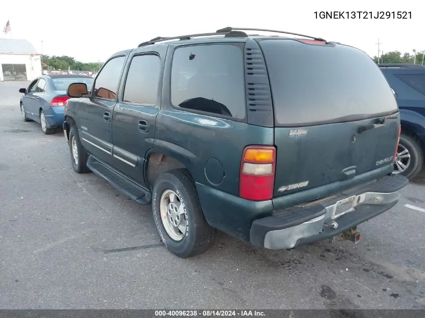 2001 Chevrolet Tahoe Lt VIN: 1GNEK13T21J291521 Lot: 40096238