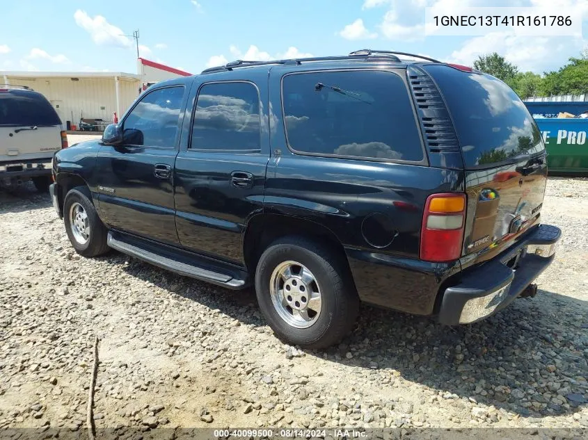 2001 Chevrolet Tahoe Lt VIN: 1GNEC13T41R161786 Lot: 40099500