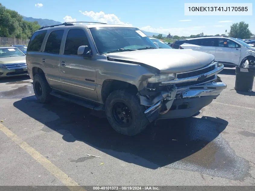 1GNEK13T41J170585 2001 Chevrolet Tahoe Lt