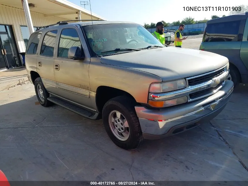 2001 Chevrolet Tahoe Lt VIN: 1GNEC13T11R101903 Lot: 40172765