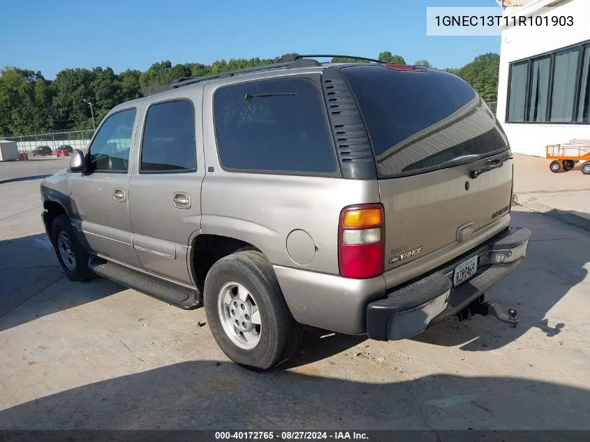 2001 Chevrolet Tahoe Lt VIN: 1GNEC13T11R101903 Lot: 40172765