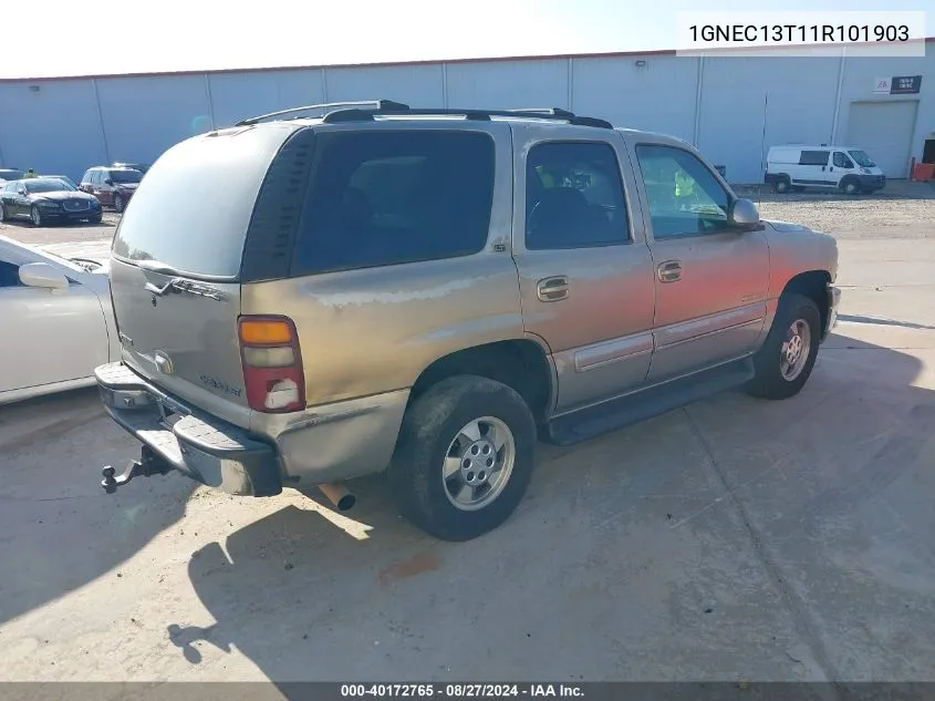 2001 Chevrolet Tahoe Lt VIN: 1GNEC13T11R101903 Lot: 40172765