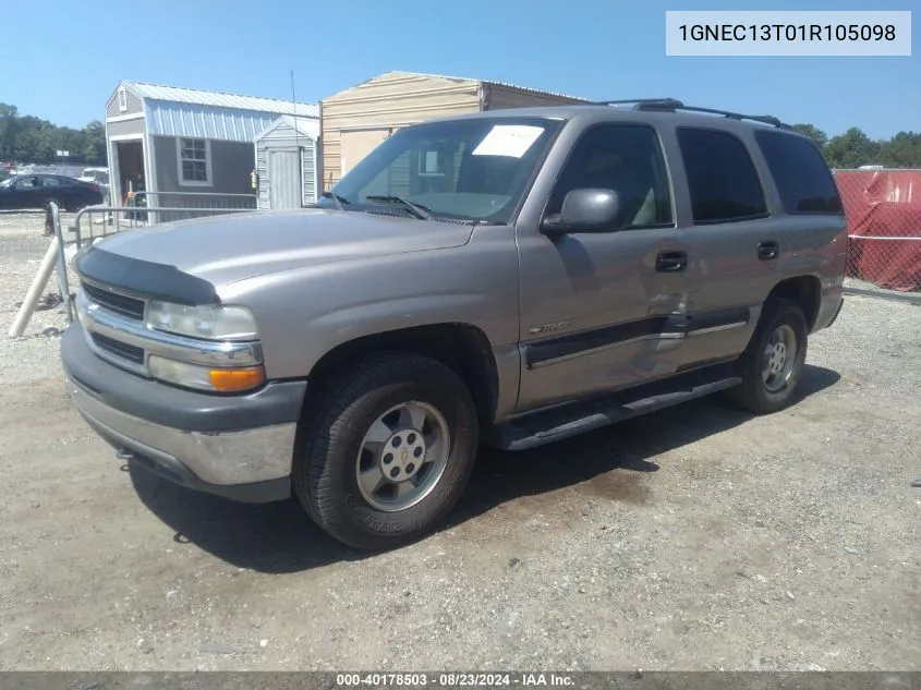 2001 Chevrolet Tahoe Ls VIN: 1GNEC13T01R105098 Lot: 40178503