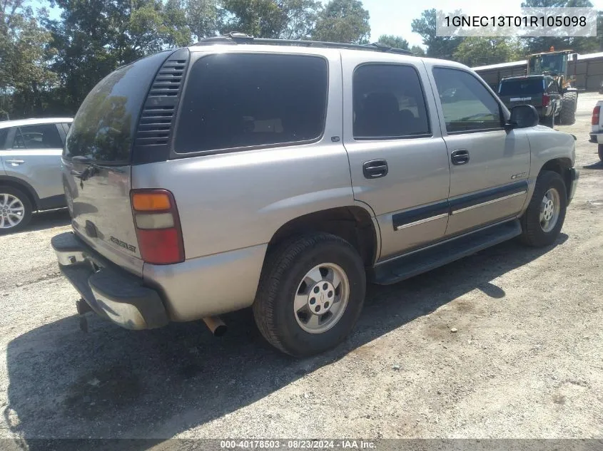 2001 Chevrolet Tahoe Ls VIN: 1GNEC13T01R105098 Lot: 40178503