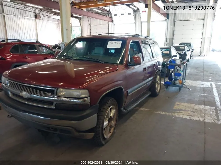 1GNEK13T81J290776 2001 Chevrolet Tahoe Lt