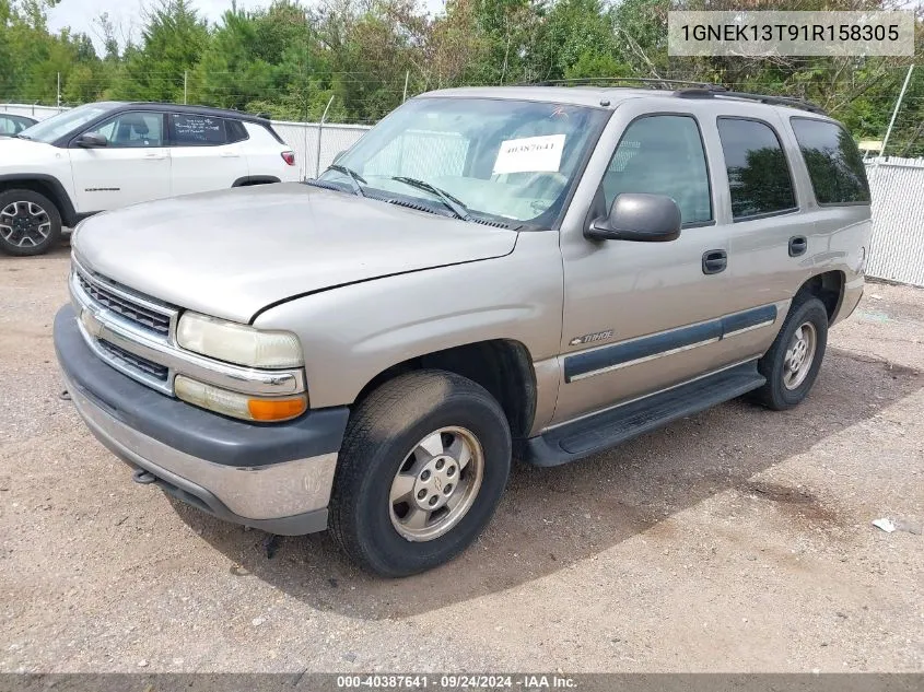 2001 Chevrolet Tahoe K1500 VIN: 1GNEK13T91R158305 Lot: 40387641