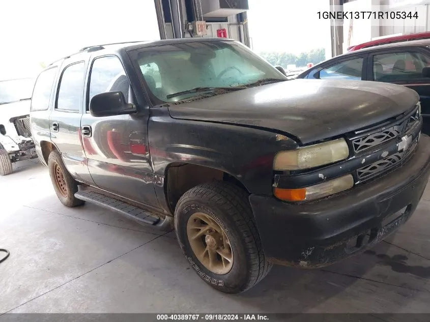 2001 Chevrolet Tahoe Ls/Lt VIN: 1GNEK13T71R105344 Lot: 40389767