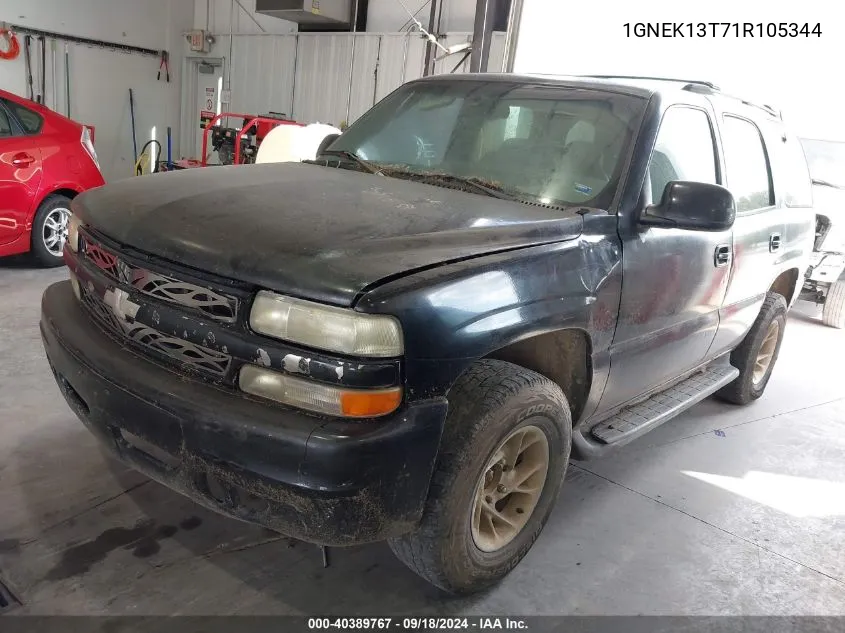 2001 Chevrolet Tahoe Ls/Lt VIN: 1GNEK13T71R105344 Lot: 40389767