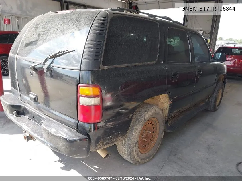 2001 Chevrolet Tahoe Ls/Lt VIN: 1GNEK13T71R105344 Lot: 40389767