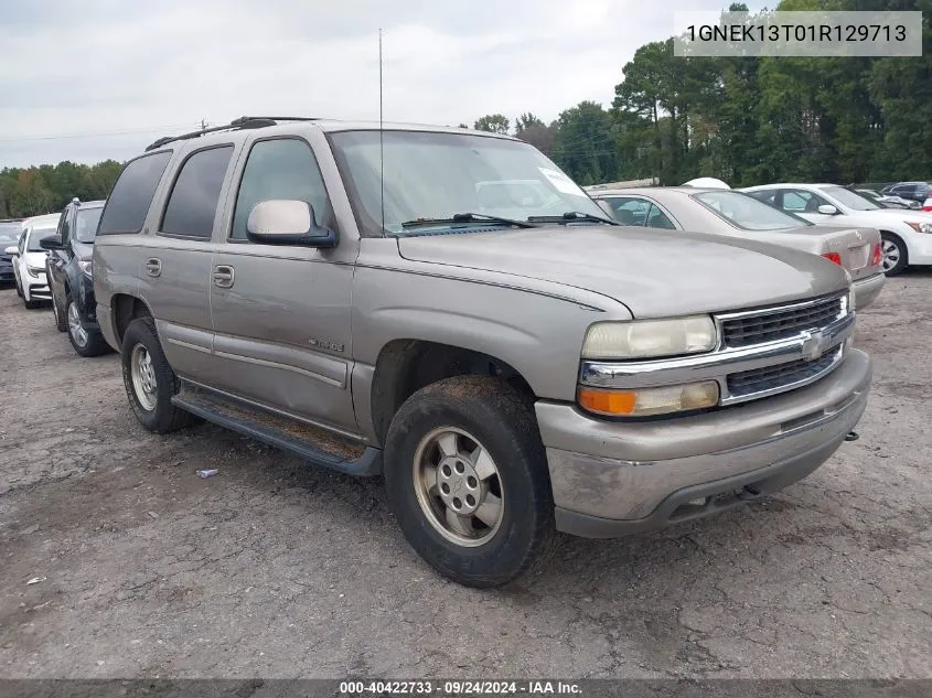 2001 Chevrolet Tahoe Lt VIN: 1GNEK13T01R129713 Lot: 40422733