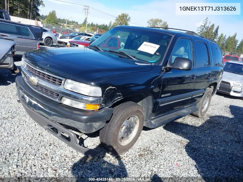 1GNEK13T71J313626 2001 Chevrolet Tahoe Lt