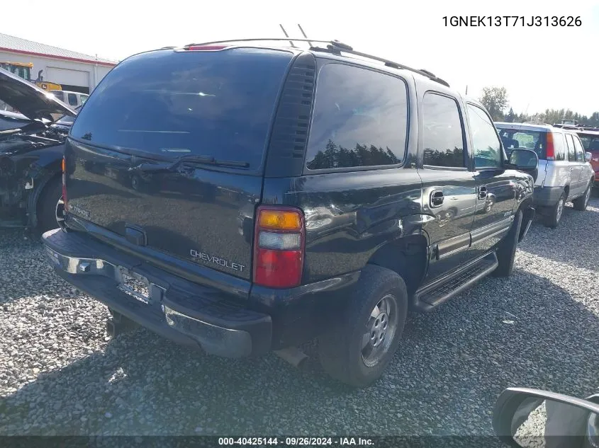 1GNEK13T71J313626 2001 Chevrolet Tahoe Lt