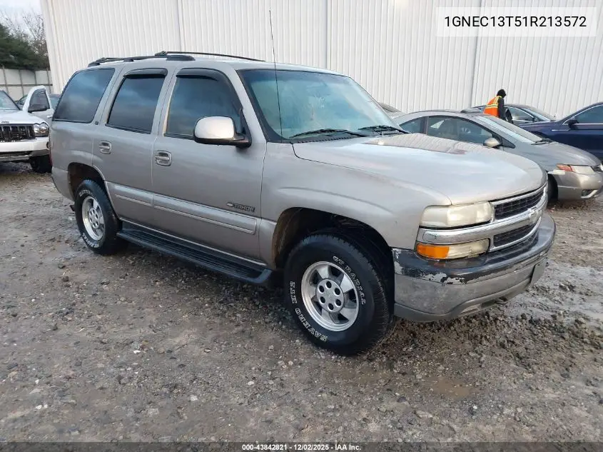 1GNEC13T51R213572 2001 Chevrolet Tahoe Lt