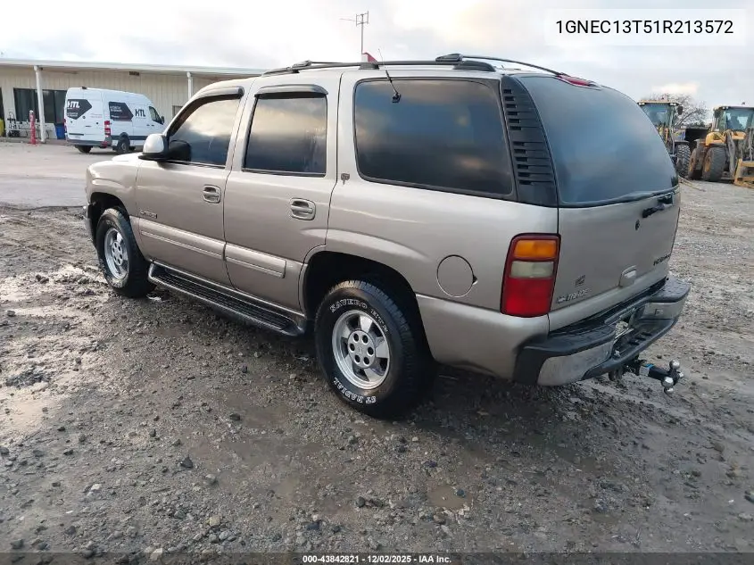 1GNEC13T51R213572 2001 Chevrolet Tahoe Lt