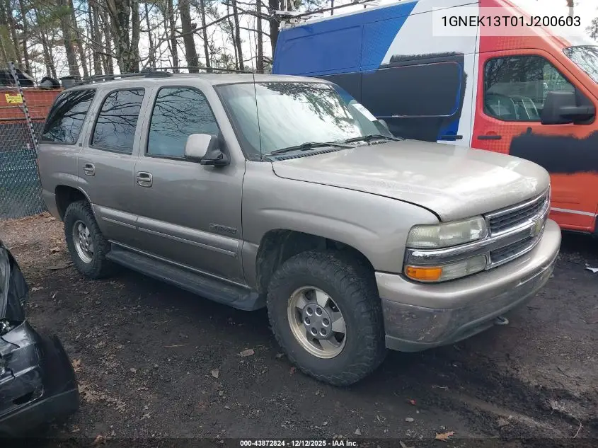 1GNEK13T01J200603 2001 Chevrolet Tahoe Lt