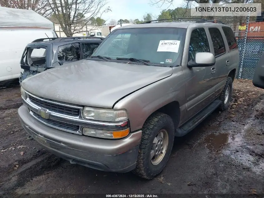 1GNEK13T01J200603 2001 Chevrolet Tahoe Lt